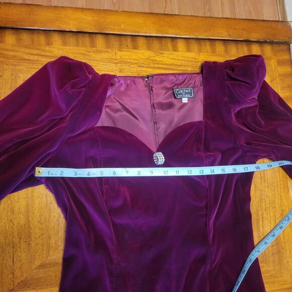 Cachet by Bart Protas Red Velvet Formal Dress - Picture 10 of 10